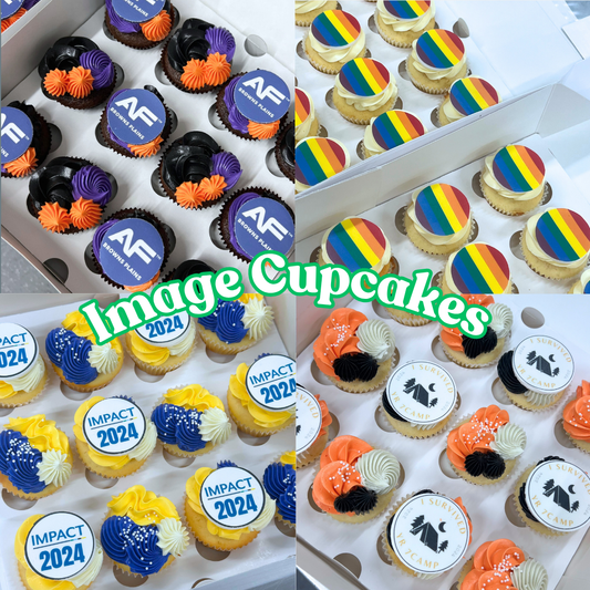 Corporate/Edible Image Cupcakes (12 per box)