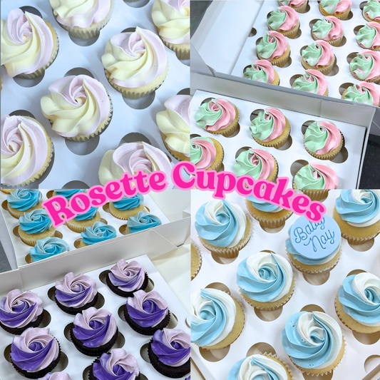 Rosette Cupcakes (12 per box)