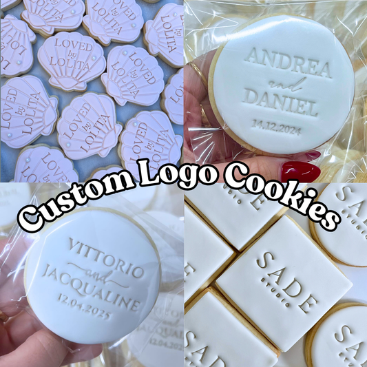 Custom Logo/Text Embossed Cookies (min 30)